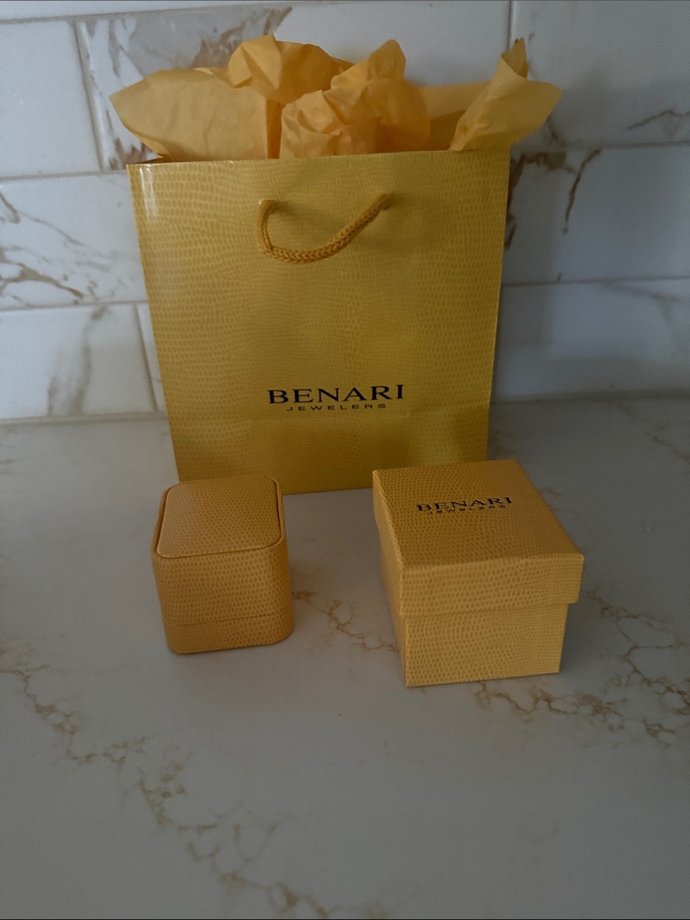 BENARI Yellow Jewelry Gift Box Set - women Accessories